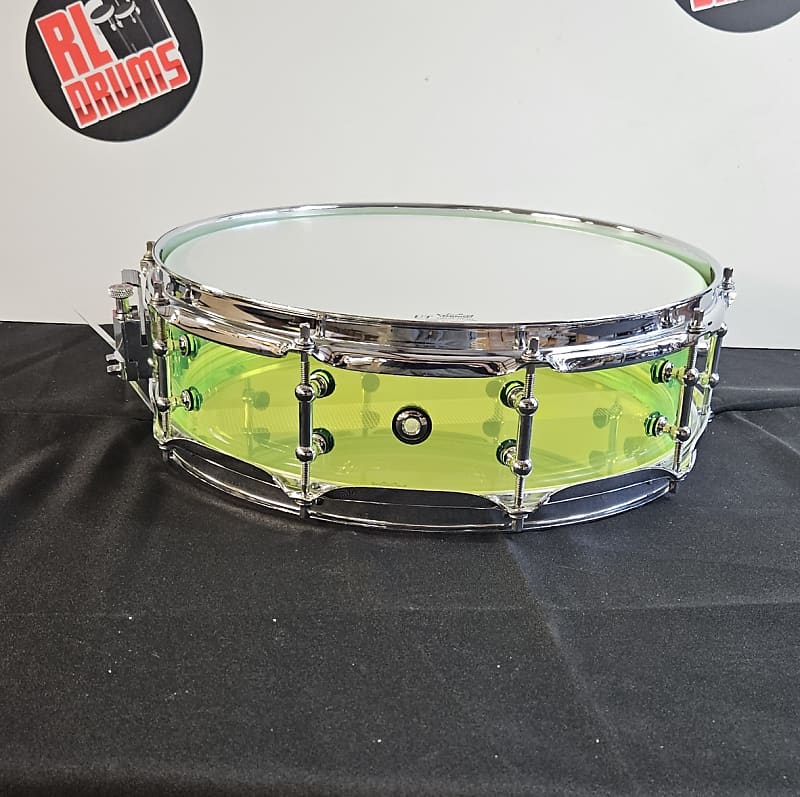 Piccolo Snare RL Drums RL14x4-FG 2023 - Fluorescent green acrylic image 1