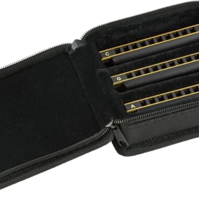 Fender Blues DeVille Harmonica PACK OF 3 with Case - Keys C, G, A image 1