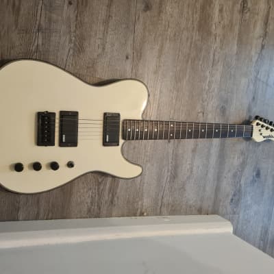 Rare Vintage Japanese Washburn Tour Telecaster BBR WT-24 WWBB 1985 White image 9