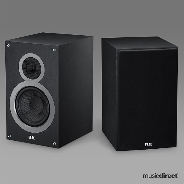 ELAC Debut B6 Bookshelf Speakers Black Pair NEW