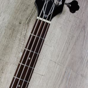 Guild Starfire Bass II Semi-Hollow Bass, Rosewood Fretboard, Black, Hard Case image 8