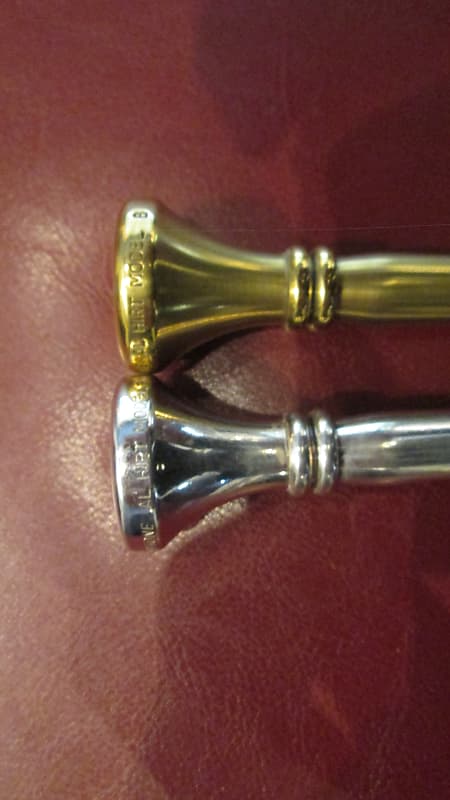 Jet Tone Al Hirt RATZENBERGER VINTAGE Model A and Model B TRUMPET  Mouthpieces Silver/Gold Plate