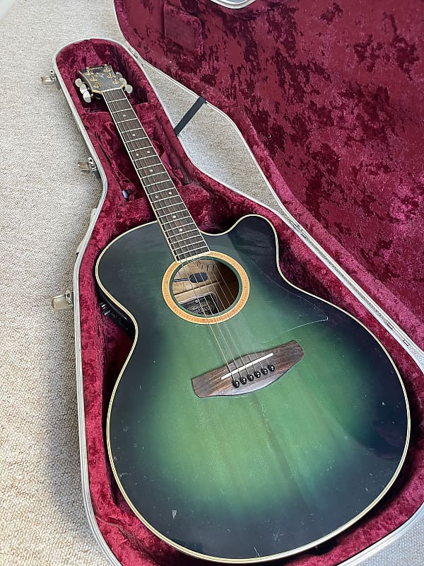 Yamaha CPX-8 SY electro acoustic guitar (w/ hard case) 2000-2002 Lagoon Green image 1