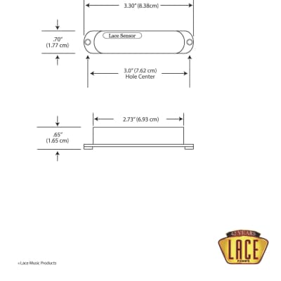 LACE Sensor Silver - Single Coil Pickup - Standard Output / Chrome Burner Cover image 2