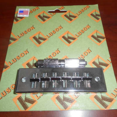 Kluson Steel Harmonica Bridge With Brass Saddles - CHROME