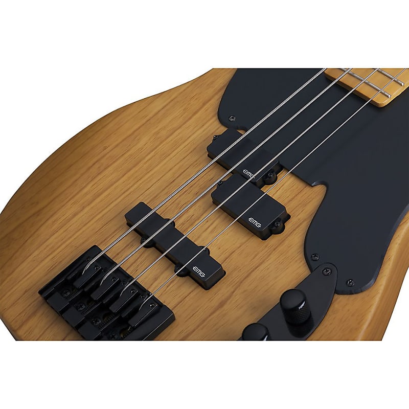 Schecter Model-T Session 4-String Bass Aged Natural Satin