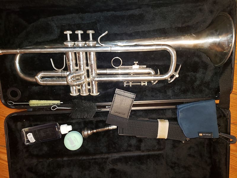 Bach Omega Silver Intermediate Trumpet Chem Cleaned Serviced