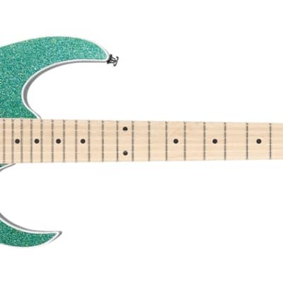 Ibanez Standard RG470MSP Solid Body Electric Guitar - Turquoise Sparkle 7 lbs, 14.4 ozs image 2