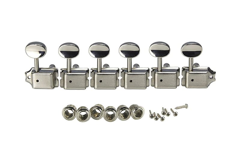 Gibson Kluson-Style Tuner Set With Bushings - Nickel | Long