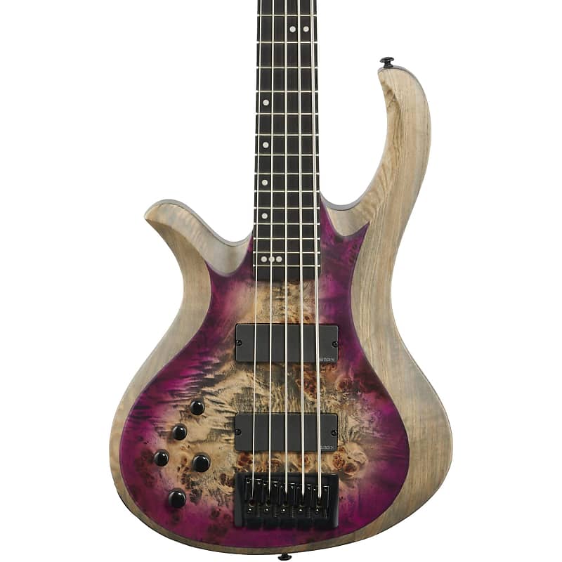 Schecter Riot 5 Electric Bass, Left-Handed (5-String), Satin Aurora Burst image 1