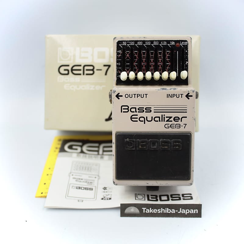 Boss GEB-7 Bass Equalizer With Original Box Bass Guitar Effect