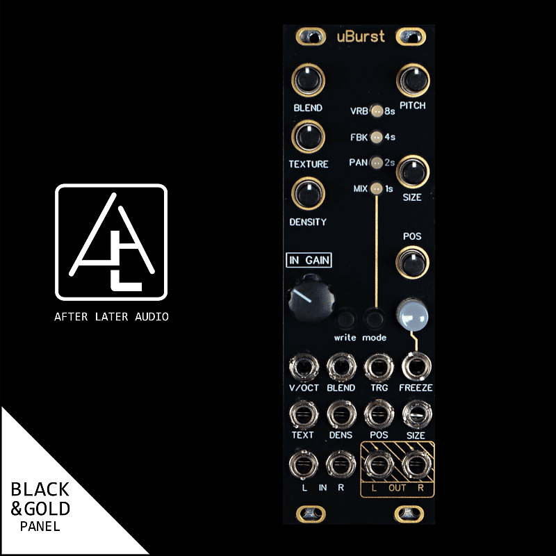 uBurst - Mutable Instruments Micro Clouds Clone Eurorack Module - Custom  Black/Gold Panel