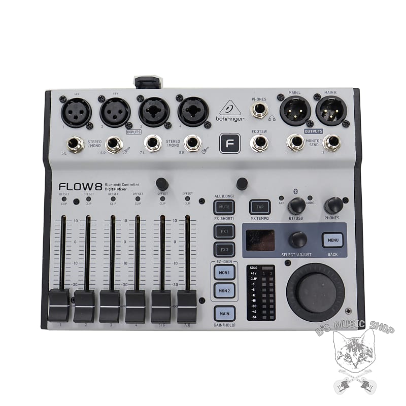 Used Behringer Flow 8 Digital Mixer Reverb