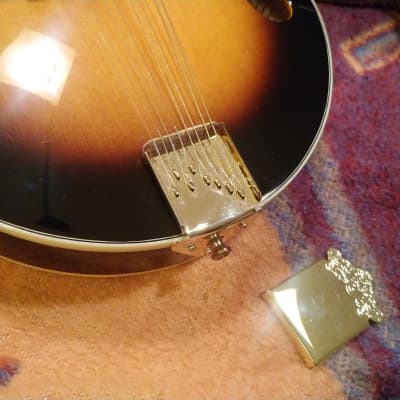 Oscar Schmidt Left Handed F-Style Mandolin with Hard Shell Case image 7