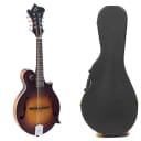 The Loar LM-590 Contemporary F-Style Mandolin +  Hardshell Archtop Case