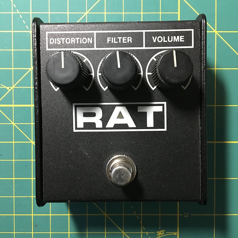 ProCo Rat 2 Flat box with Mythos Mod | Metal Can LM308 chip & more