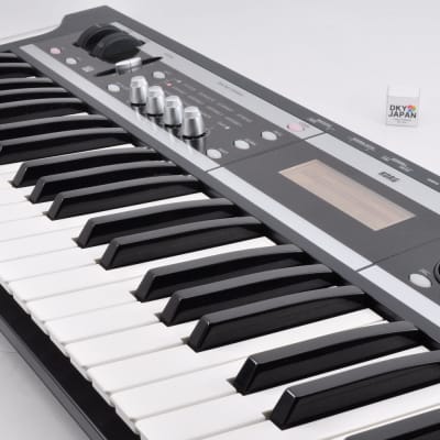 Korg X50 61-Key Synthesizer Black keyboard w/Adapter Used From Japan #064585