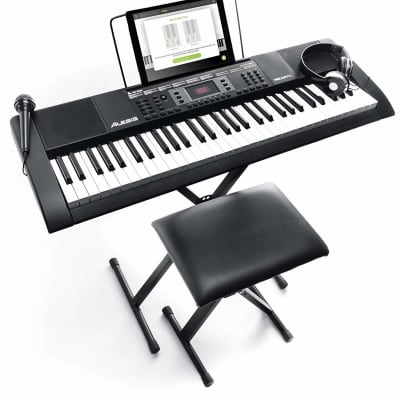 Alesis - Melody 61 MKII - 61-Key Digital Piano w/ Bench, Music Rest, Mic & Headphone