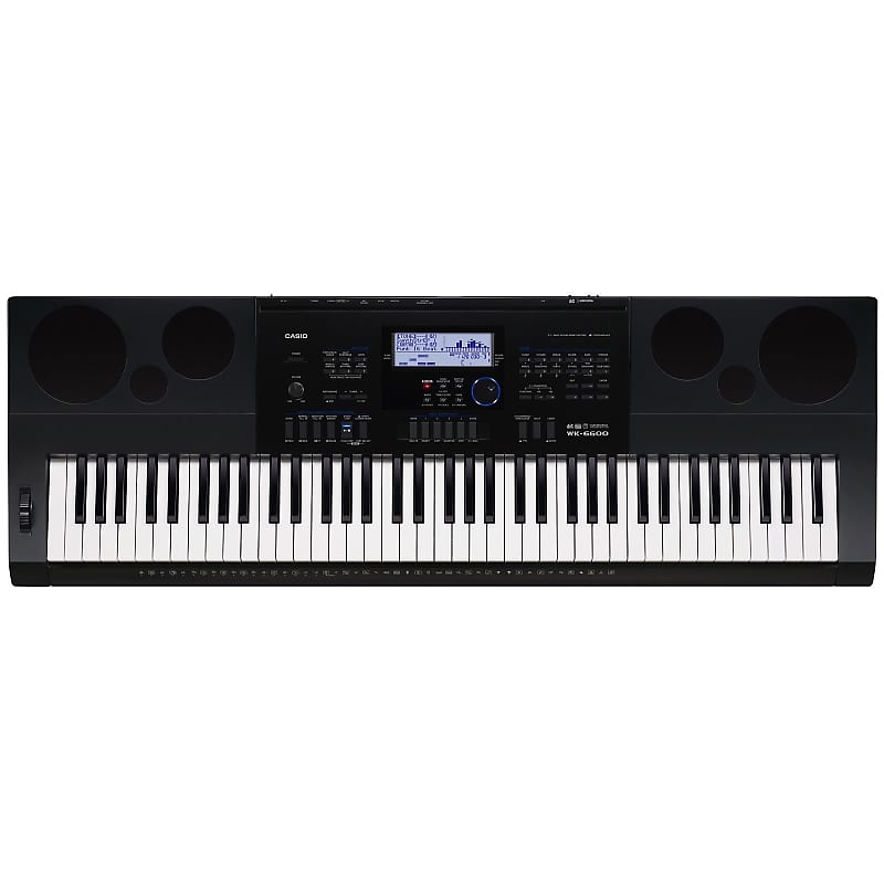 Casio WK-6600 Electronic Keyboard, 76-Key, With Headphones, Keyboard Stand, and Dust Cover image 1
