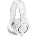 Audio-Technica ATH-M50x Professional Monitor Headphones, with 9.8' Interchangeable Coiled and Straight Cables, White