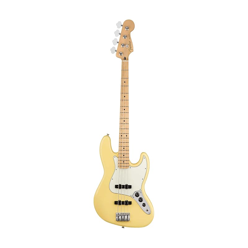 Fender Player Jazz Bass Guitar, Maple FB Buttercream image 1