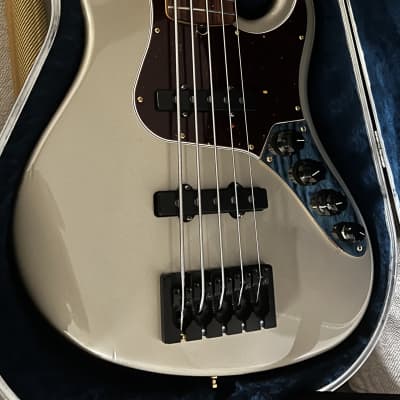 Fender American Deluxe Jazz Bass V - Shoreline Gold 1998 for sale