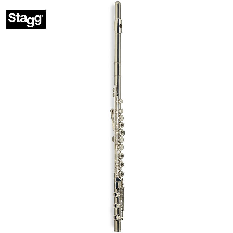 Stagg WS-FL261S Flute B-Foot Joint, Open Holes, in-Line G, French Style Keys w/Soft Case image 1
