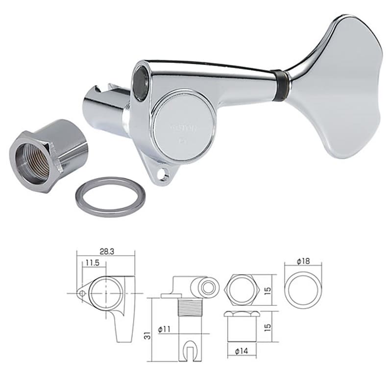 Gotoh Gb707 Meccaniche 4 In Linea Cosmo Black image 1