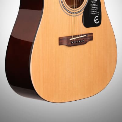Epiphone DR-100 Acoustic Guitar, Natural image 3