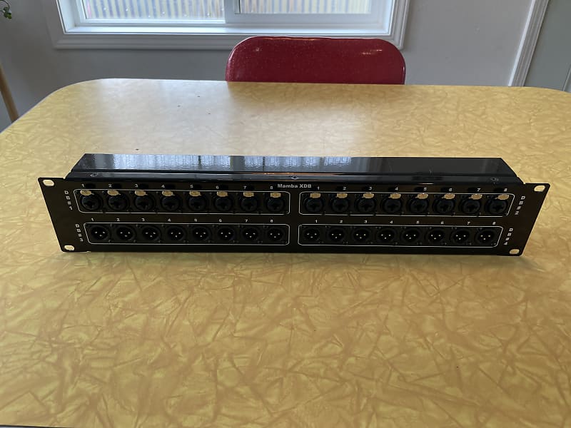 Mamba 32 Point XLR TRS Combo to DB25 Patchbay Neutrik Reverb