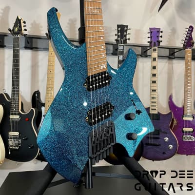 Ormsby Goliath GTR Run 17 6-String Electric Guitar w/ Bag-Blue Sparkle image 3