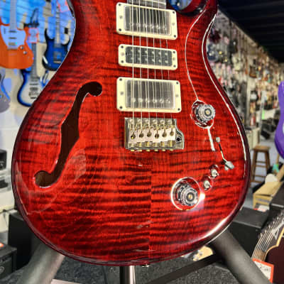 PRS Special Semi-Hollow Electric Guitar, Custom Color - Fire Red Wrap Burst w/ Case, Signature Dlr, Get Plekd 297 image 9