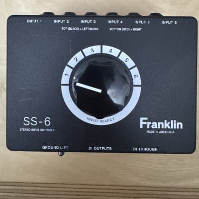 Franklin Audio / SS-6 DI ステレオスイッチャー The Franklin Audio SS-6. The world's only multi-input