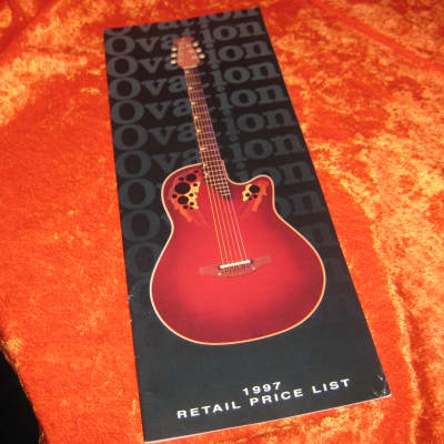 Ovation 22 Page Price Catalog w/ Models and Details From 1997 image 1