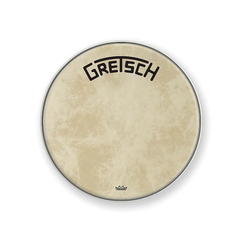 Gretsch GRDHFS20B Broadkaster Logo Fiberskyn Bass Drum Head - 20" image 1