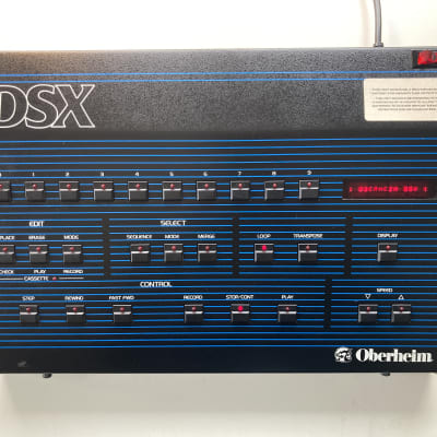 Oberheim DSX 16-Voice Digital Sequencer 1981 - Blue with Wood Sides