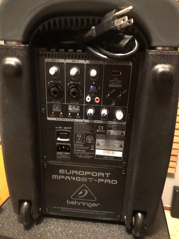 Behringer Europort MPA40BT-PRO All-In-One Portable PA System image 1