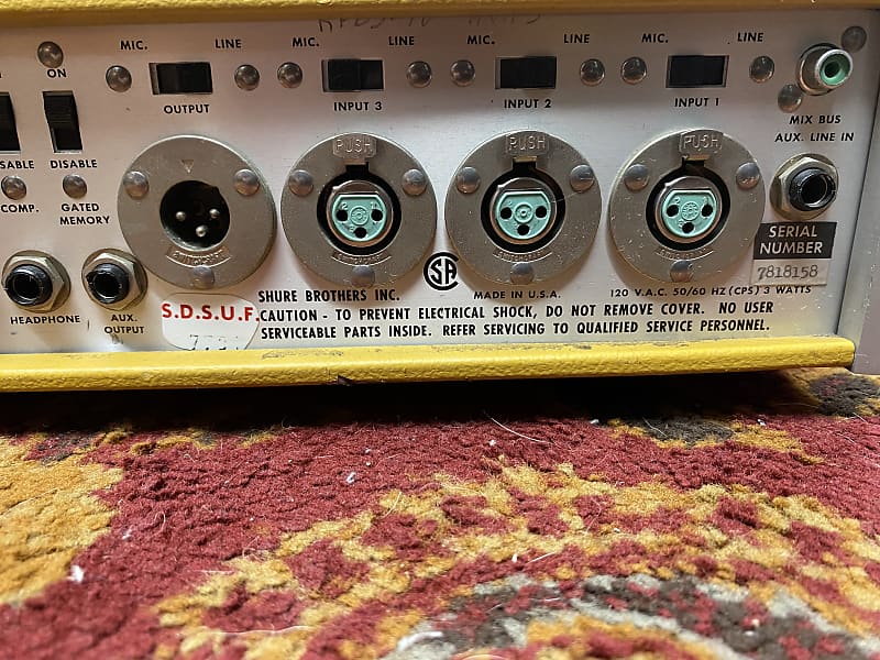 Shure Se30 preamp and compressor Reverb