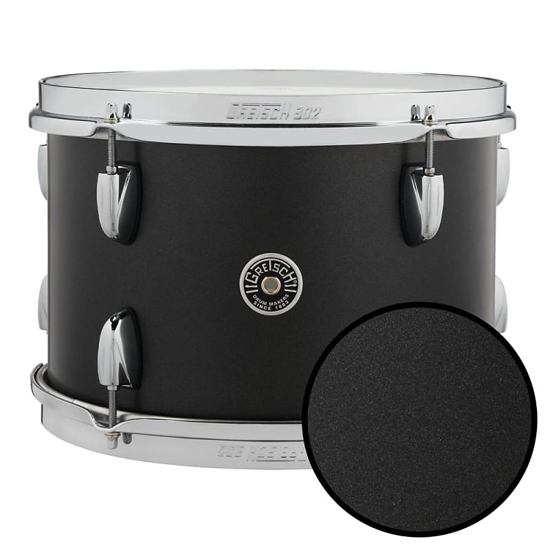 Gretsch Tom Tom USA Brooklyn 10x7 Satin Black Metallic image 1