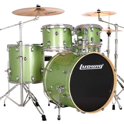 Ludwig Element Drive Birch LCB522FXMO 5 piece shell kit natural 10 