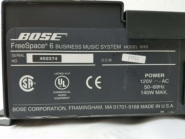 Bose freespace 6 business music 2025 system price