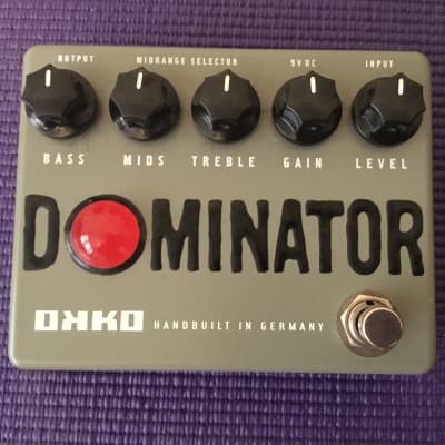 OKKO Dominator, High Gain, Distortion Pedal - Very Rare, Gray Box "Transition," fewer than 100 units image 3