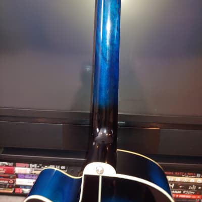 2017 Ibanez 12 String Transparent Blue Sunburst High Gloss (TBS) image 5