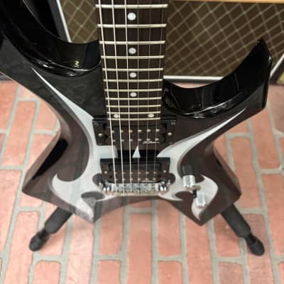 B.C. Rich Warlock Black & White Tribal image 8