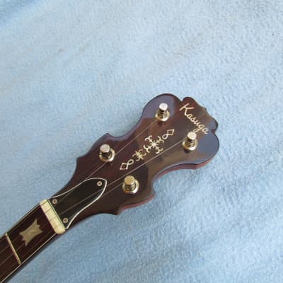 1970's Kasuga 5 String Banjo Masterclone Made In Japan Bluegrass Banjo With Original Case & Strings & Strap image 4