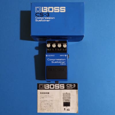 Boss CS-3 Black Label ACA 1990s (DBX1252 chip) w/box & rare japanese manual image 2