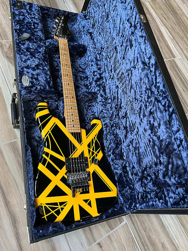 Wayne Charvel Rock Legend Black and Yellow Stripes | Reverb
