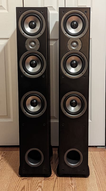 Polk Audio Moniitor 60 Series 2 Black Tower Floor Speakers  			