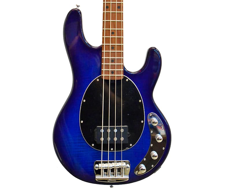 Sterling by Music Man RAY34FM-NBL Bass in Neptune Blue image 1