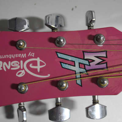 Washburn  Hannah Montana Acoustic Guitar Pink image 8